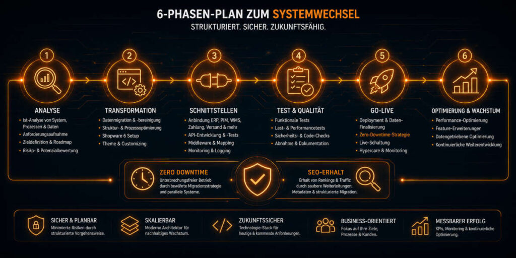 Unser erprobter Migrationsprozess: Datenintegrität und Zero Downtime
