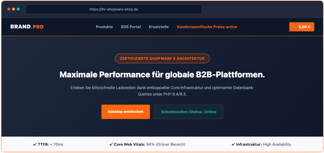 Maximale Performance fuer globale B2B-Plattformen